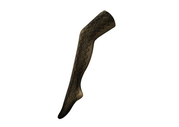 Quality Floral Sexy Jacquard Patterned Fishnet Tights Nylon Material Customized Color for sale