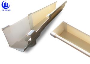 China Roofing Draining K Style Square Plastic Guttering System Anti - Aging on sale