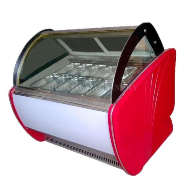 Quality -24℃ Degree Ice Cream Showcase Freezer Intelligent Precise Temperature Control for sale