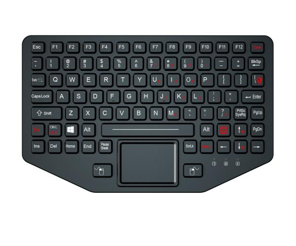 Rugged Military Keyboard MIL-STD-461G And MIL-STD-810F Dual PS2 Interface With