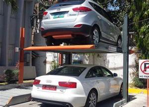 China 2300kg Underground Hydraulic Car Parking Lift System Two Level 2 Post Garage on sale
