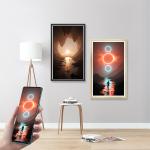 Art Screen NFT LCD Display 18.5" 4K Digital Picture Display Frame Wood WIFI APP