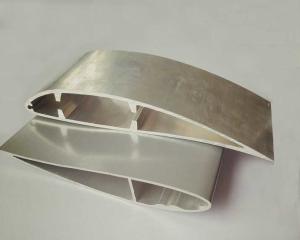 Buy cheap Aluminum Palm Frond Industrial Fan Blade / Anodize Surface Exhaust Fan Blades product