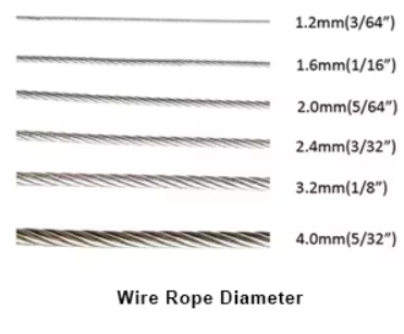 Black Oxide Flexible Stainless Steel Wire Rope Mesh For Aviary Fence