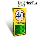 200 Meters Radar Detection Distance Digital Speed Limit Signs with 1 Year and