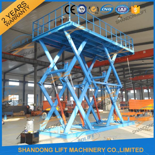 Quality 6T 5M Heavy Duty Stationary Hydraulic Scissor Lift for sale