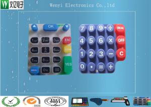 Custom Silicone Rubber Keypads For 3C Items 60 Degree Silkscreen Print High Gloss