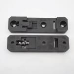 Black Width 20mm Plastic PA Universal DIN Rail Mount Clip PCB Circuit Board