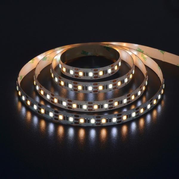 Quality Dual Color Temperature Flexible LED Strip Lights 2835 SMD 600 Led / Roll High CRI80 CRI90 for sale