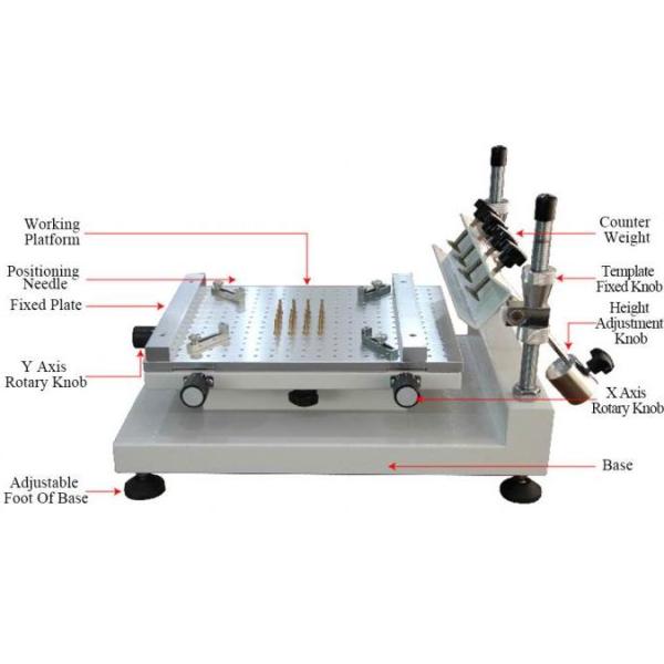 Durable Manual Solder Paste Screen Printer PCB Screen Printing Machine