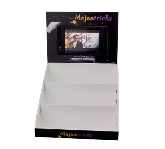 LCD monitor advertising display shelf talker,retails video pop display video sign
