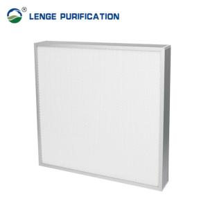 China 99.99995 % Aluminum Compact U16 Hepa Ulpa Filter With Glass Fibre on sale