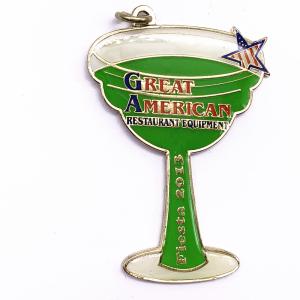 Die Struck Soft Enamel Lapel Pins Trophy Logo Custom With Epoxy Badge
