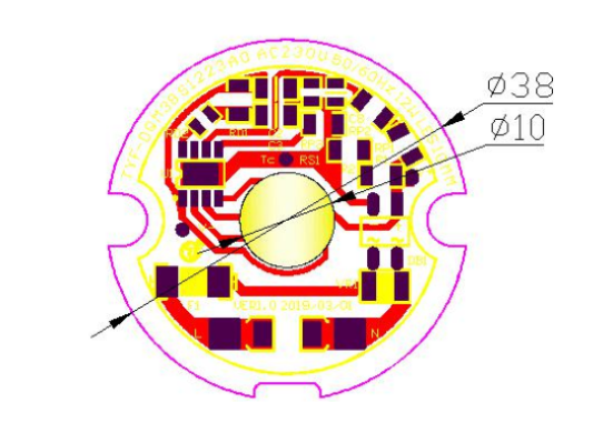 3000K 4000K 6000K AC LED Module Driver On Board Aluminum PCB