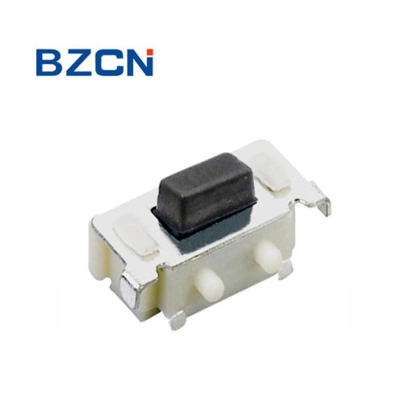 Mini White House Right Angle Tactile Switch Surface Mount With Black Button