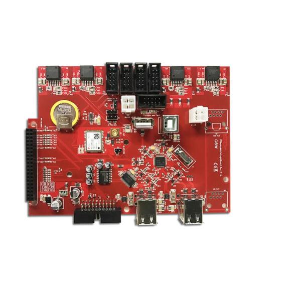 Red Soldermask SMT PCB Assembly For PCB Prototypes Power Supply Application