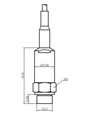 Safe Hydraulic Pressure Transducer Water And Oil Pressure Transmitter