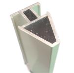 White Square Aluminium Casement Door Round Aluminium Extrusion