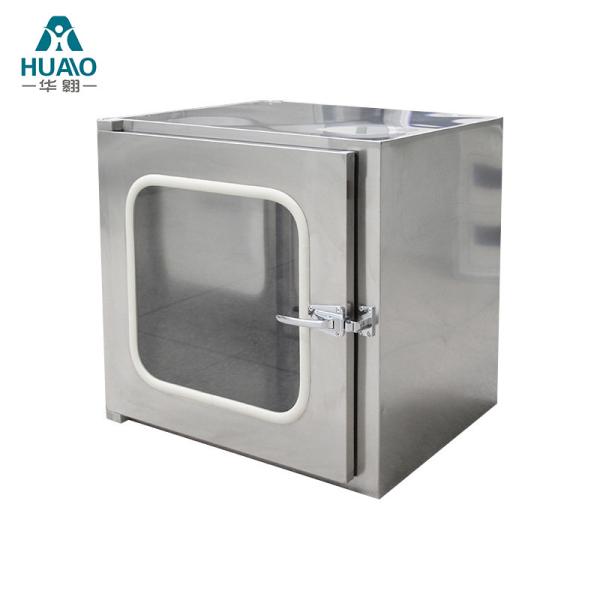 Quality Stainless Steel 304 Transmission window Interlock Pass Box with UV lamp Internal dimensions for sale
