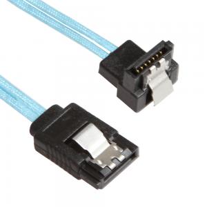 Buy cheap 8 Inch Blue SATA 3 Extension Cable , Straight To Straight SATA 3 Cord product