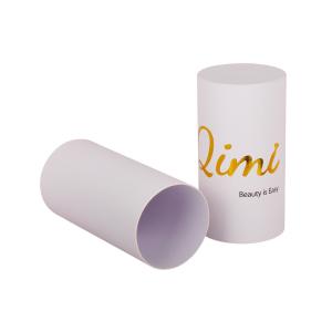 China White Hollow Cardboard Paper Tube , Cardboard Cylinder Containers For Bottles Mailing on sale