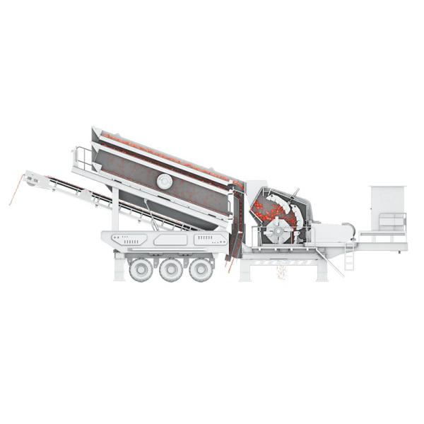 Stone Mining Mobile Rock Crusher / Mobile Impact Crusher Station Crawler Type