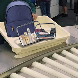 clear cosmetic bag set