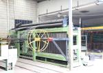 3.2mm Wire 80x100mm Adjustable Gabion Mesh Machine 195m/h Mesh Output