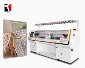 Computerized Blanket Knitting Machine , 1.3KW Double System Knitting Machine
