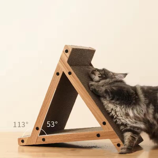 MEOW LOVE Luxury Retro Style Cat Scratch Board Sustainable Corrugated Paper Pet Bed for Small Animals Comfortable Modern Sofa