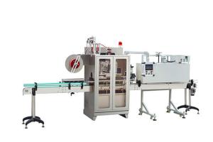 Buy cheap PLC HMI Automatic Shrink Sleeve Applicator Machine 800BPM Packaging product