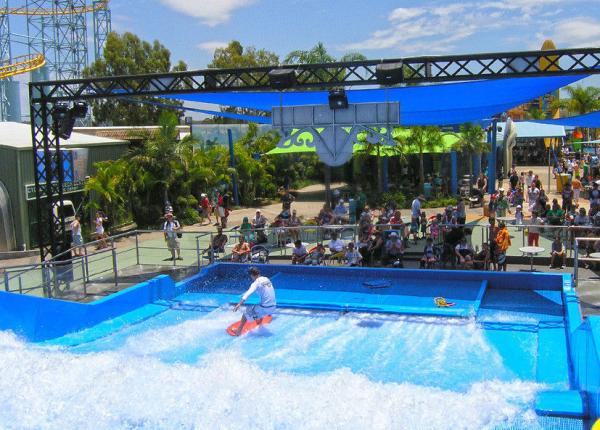 Quality Most Popular Fiberglass Surfing Simulator Single Flow Ride With Waterproof Software Material for sale