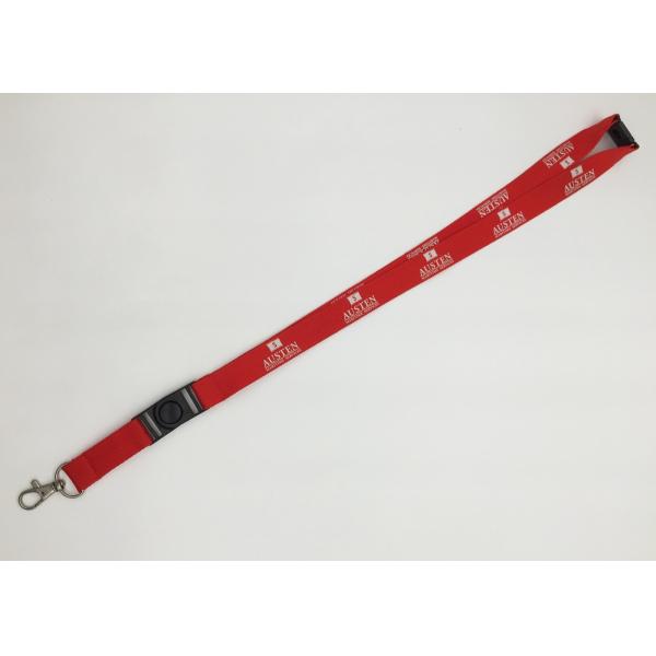 fashionable 2.0 CM Silk-screen printing. Polyester lanyards with any Logo