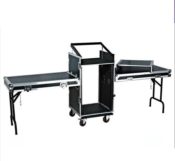 Quality 14U Amplifier Rack Flight Case With Stand Table for sale