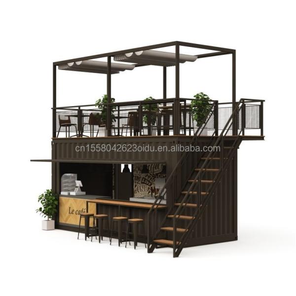 Steel Frame Galvanized Steel Bending 180g 20ft Foldable Luxury Prefabricated Portable Coffee Shop Container for Products