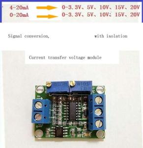 Buy cheap Current to voltage conversion module signal conversion conditioning 0~5v 3.3V 10V 15V 4~20ma transmitter product