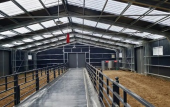 Prefabricated Steel Structure Cowshed Sheep Shed Hot Roll Welding