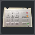Stainless Steel Atm Pin Keypad , Encrypted Wired Keyboard With Embedded Security