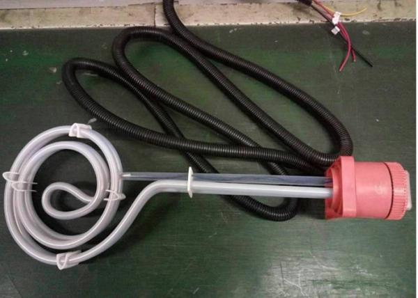 Quality Single Phase 2000W PTFE Immersion Heater For Electroplating Tanks for sale