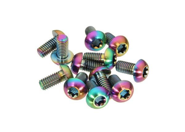 Quality Colorful Mtb Titanium Bolt Kit Button Head Torx Drive Titanium Screws For Motorcycle for sale