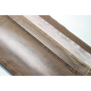 Colorful Light Weight Stretch Denim Fabric In Khaki