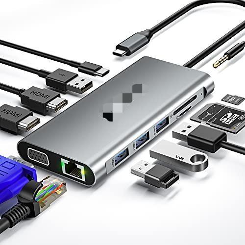 Quality Usb Type C Hub Hdmi 4k 60hz USB C Docking Station 10Gbps Transfer Rate Supports for sale