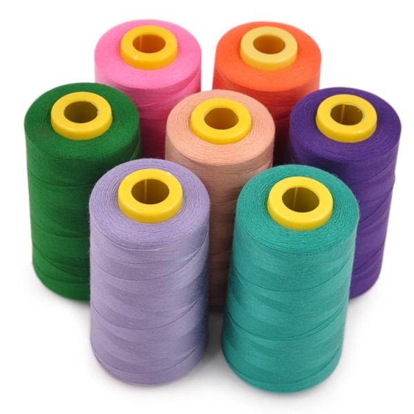 Quality OEM ODM 100 Spun Polyester Sewing Thread with Abrasion Resistance 20S-60S Yarn Count for sale