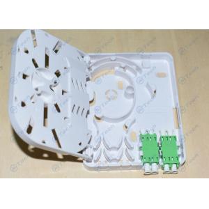 Mini FTTH Splitter Box 1-4 Cores White Color With Big Arc Cable Manager