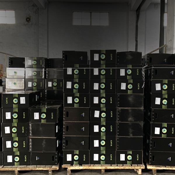 SFTP Bare Copper Network Cat6 Shielded Cable 305m PVC PE LSZH Jacket