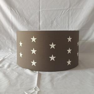 China TC Chocolate Star Print Lampshade Lightweight Easy Fit Pendant on sale