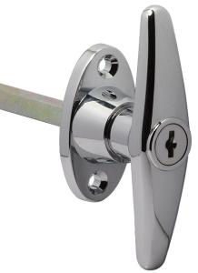 Zinc alloy T handle lock the front door electric cabinet T handle lock with long bar