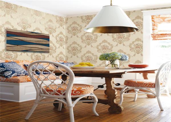 Quality Embossed Peel And Stick Removable Wallpaper For Room Interior , PVC Material for sale