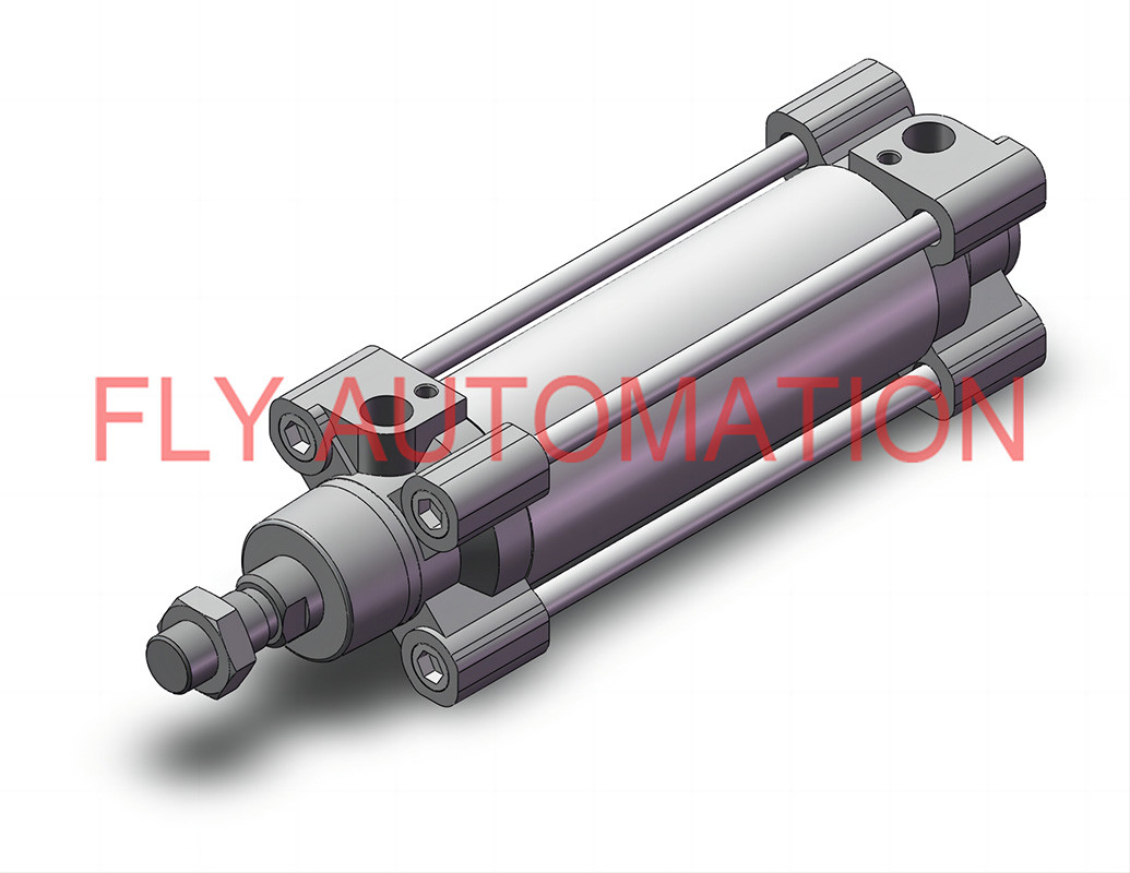 SMC C96SDB50-100C ISO 15552 Cylinder Acting Single / Double Rod With Air And Bumper Cushion