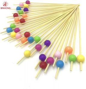 China Eco Friendly Nan Bamboo 4.0mm Beaded Toothpicks on sale